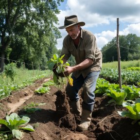 בחור גידל ירקות אורגניים בגינה, ואז גילה משהו מטורף